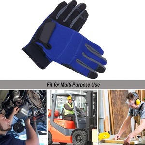 Guantes de Seguridad de Cuero Completos, Marca CAPTAIN INDUSTRY, Negros y Marrones, Impermeables, Anti-UV, Antideslizantes, Unisex, para Invierno y Exteriores - Product Image 4