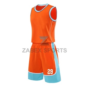 ชุดบาสเก็ตบอลสโมสรแบบซับลิเมชั่นสั่งทำพิเศษ พร้อมกางเกงขาสั้น ไซส์ใหญ่ ผ้าแห้งเร็ว ระบายอากาศได้ดี เนื้อผ้านุ่ม สั่งทำหมายเลขและชุดทีมได้ - Product Image 1