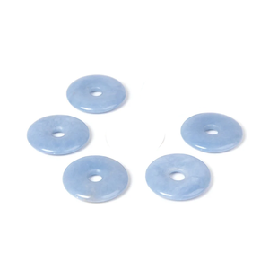 Donuts en Cristal Naturel, Pierre de Cristal Angelite, Gemme Donut, Pierre de Cristal, Pierres Gemmes Reiki, Donuts de Guérison, Agate - Product Image 1