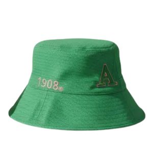 Chapeau Bob Brodé en Maille Verte pour Femme – Tendance, Décontracté, Léger, Protection Solaire, Idéal pour l'Extérieur, Coiffe Estivale Élégante - Product Image 3