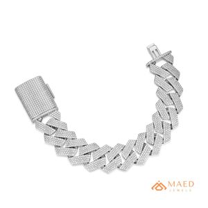 Bracelet en chaîne fine en moissanite argentée, bijoux de mode, style cadeau pour un usage quotidien, pour hommes et femmes, tendance de Los Angeles - Product Image 1