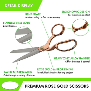 Ciseaux de tailleur de qualité supérieure, outil de coupe de tissu robuste pour les tailleurs professionnels et les projets de couture - Product Image 6