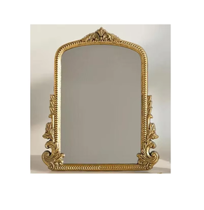 Espejo de diseño con marco metálico artístico y artesanía refinada que sirve tanto como decoración funcional como como arte escultural. - Product Image 1