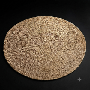 Set de table rond en jute tissé à la main, écologique et naturel, idéal pour offrir en cadeau, disponible à bas prix - Product Image 4