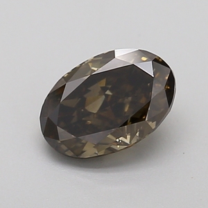 Diamante Cultivado en Laboratorio de 1.11ct, Corte Ovalado, Color Negro Intenso VS2, Relleno con CVD, para Joyería - Product Image 1