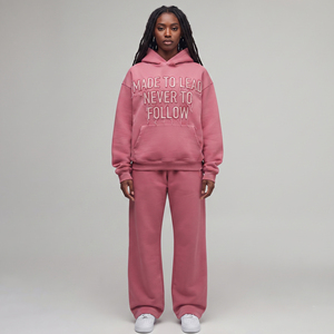 Sudadera con Capucha Holgada de Invierno para Mujer, Estilo Urbano, con Bordado Desgastado, Transpirable, Ecológica, con Forro Polar Grueso - Product Image 1