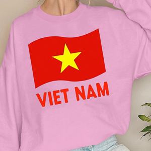 Vietnam VIET NAM avec des sweatshirts femme étoile jaune - Product Image 1