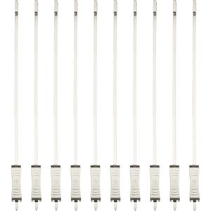 Durable 10-Piece Stainless Steel Skewer Set Outdoor Grill Reusable Kebab Sticks Grilling Food Slider for <b>BBQ</b> Accessories - Product Image 1