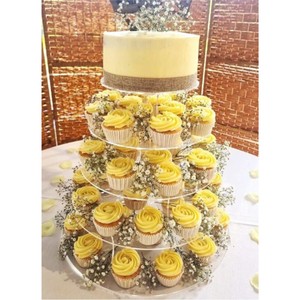Modern Clear Acrylic Cake Stand Detachable Round Dessert Display <b>Riser</b> Holder <b>Table</b> Centerpiece for Wedding Birthday Event Stand - Product Image 4