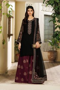 Elegante Salwar Kameez Azul Claro con Bordado Floral para Mujer, Estilo Indio-Pakistaní, Vestido Tradicional Holgado y Largo hasta el Suelo - Product Image 4