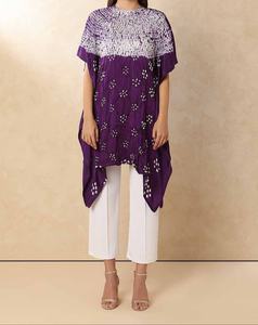 Abaya Moderna con Bordado, Ropa Islámica, Vestido Largo Abierto por Delante para Mujeres Musulmanas, Poliéster, Cuello en V, Estampado Floral, para Eid y Uso Diario - Product Image 4