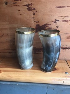 Copa de whisky artesanal de cuerno antiguo, vaso de whisky de cuerno auténtico, copa de cuerno vintage, vasos para regalos de Navidad - Product Image 2