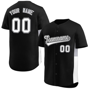 Maillot de baseball personnalisé, fabrication OEM, haute qualité, impression par transfert thermique, uniforme d'équipe, nom et numéro personnalisés, maille douce en polyester - Product Image 1