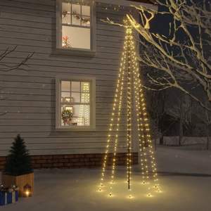 Albero di Natale da 310 LED Bianco Caldo, 3 Metri, con Picchetto - Prodotto Alberi di Natale - Product Image 1