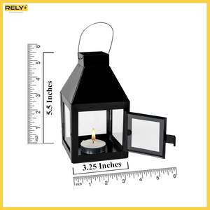 Farol Metálico Decorativo Brillante para la Sala de Estar y Decoración del Hogar, Ideal para Iluminación Festiva con un Atractivo Cálido y Suave para Familias - Product Image 2