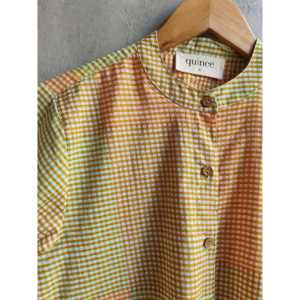 Blusa a Cuadros Multicolor para Mujer, Camisa con Estampado Único - Product Image 1