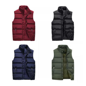 Gilet matelassé personnalisé OEM pour homme – Veste d'hiver sans manches de haute qualité, chaude, coupe-vent, matelassée, pour homme, chauffe-corps, vente en gros - Product Image 1