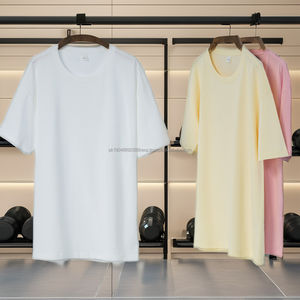 Venta al por mayor personalizable 100% algodón camisetas cómodas casual suelta de gran tamaño con impresión digital - Product Image 1