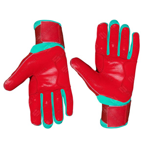 Guantes de Bateo de Béisbol de Cuero SAAR INDUSTRIES, Negros, Blancos y Naranjas, Ambidiestros, Cierre de Gancho y Bucle, Soporte de Muñeca Duradero, Alta Resistencia - Product Image 3