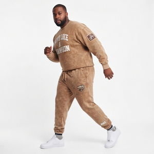 Ensemble de survêtement personnalisé imprimé en relief, fabricant en gros, 100% coton molletonné, sweat-shirt et pantalon de jogging, ensemble de jogging - Product Image 5