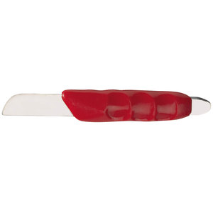 <b>Plaster</b> Knife With Long Blade, Anatomically Shaped Red Plastic Handle 170mm Dental Laboratory Instrument - Product Image 6