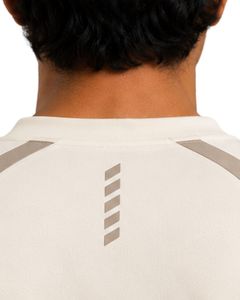 <b>White</b> Beige Men Performance T Shirt Short Sleeve Sports Jersey Quick Dry Breathable Athletic Gym Training Workout Custom <b>Tee</b> Top - Product Image 4