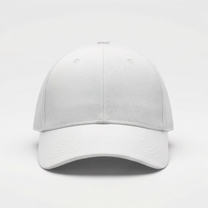 Casquette de baseball blanche à 6 panneaux, ajustable, unisexe, en sergé de coton, couleur unie, décontractée, pour adultes - Product Image 1