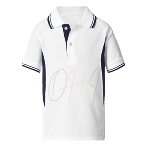 Camiseta Polo Personalizada 100% Algodón, Manga Corta, Uniforme Escolar, Transpirable, Ropa Deportiva Informal para Niños y Niñas - Product Image 5