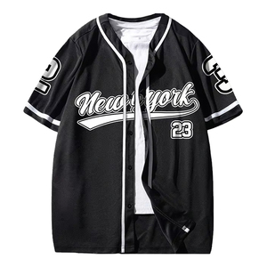 Good Quality Hot Selling Short Printed Baseball Uniforms 100% Polyester Custom Team Name Unisex Adult Breathable Plus Size - Product Image 1