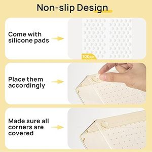 Set di 25 Organizzatori per Trucchi in Plastica Trasparente, Versatili, 4 Misure, Vassoi Organizzatori per Cassetti del Bagno, Contenitori per la Conservazione - Product Image 6