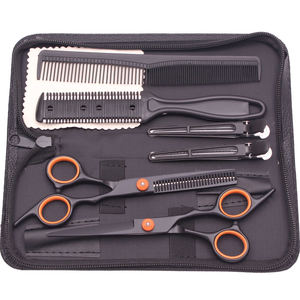 Tijeras de Peluquería de 6.5'' de Acero Inoxidable Japonés para Diestros, Set de Tijeras de Entresacar de 28 Dientes Afiladas y Peine para Corte de Pelo ANAAIF - Product Image 2
