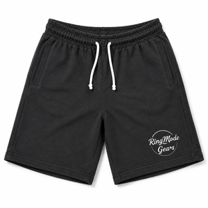 Shorts de sport décontractés pour hommes grande taille, en coton 100% tricoté, avec cordon de serrage, personnalisables, pour l'été - Product Image 3