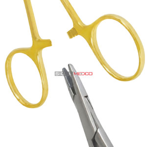 Wood Needle <b>Holder</b> 18 cm Tungsten Carbide Dental Surgical Instrument Delicate Suture Needle Grasping Precision TC Insert Locking - Product Image 5