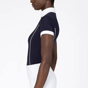 Camisas Ecuestres de Nuevo Diseño para Mujer, Camisa de Competición, Venta al por Mayor de Fábrica, Camisa Ecuestre de Manga Corta para Mujer, Camisa de Competición para Montar a Caballo - Product Image 5