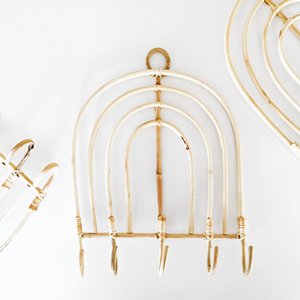 Juego de ganchos de pared de ratán hechos a mano con amor, ganchos de caña sostenibles de buena calidad, decoración para dormitorio y entrada. - Product Image 3