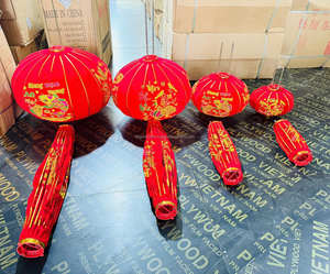 Farol de Seda Vietnamita Tradicional Hecho a Mano con Marco de Bambú - Diseño Plegable para Decoración Cultural de Eventos de Graduación en el Hogar - Product Image 4