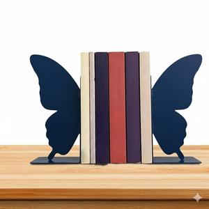 Porte-livres papillon en acier inoxydable découpé au laser, taille personnalisée, pour décoration d'étagère - Product Image 3