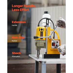 Trapano Magnetico Elettrico Portatile 1400W, Diametro di Foratura 1.6, 800 RPM Velocità a Vuoto, Potenza di Foratura 2810 Lbf - Product Image 6