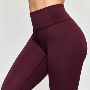 High Waisted Yoga <b>Leggings</b> <b>With</b> <b>Pockets</b> Knee Length Four-Way Stretch Spandex Nylon Women's <b>Workout</b> Pants - Product Image 6