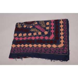 Handmade Eco-Friendly Vintage Kantha Suzani <b>Quilt</b> 100% Cotton Floral Embroidery Boho Bedspread Indian <b>Throw</b> Blanket Bedding - Product Image 6