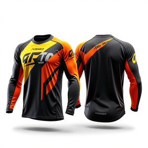 Jersey de Ciclismo y Motocross, Talla Grande, Cortavientos, Transpirable, de Secado Rápido, Manga Larga, para Otoño - Product Image 5