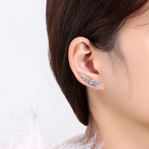 Boucles d'oreilles en diamant écologiques pour femmes, bijoux élégants et étincelants pour fêtes, mariages, anniversaires, exportateur indien - Product Image 6