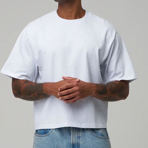 Men's Regular Fit <b>White</b> O-Neck Short Sleeve T-<b>Shirt</b> Solid Color Casual Streetwear Jersey Knitted Customized Design Eco-Friendly - Product Image 1