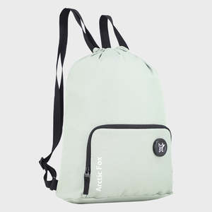 Mochila con Cordón Arctic Fox para Niños, Bolsa de Playa de Yute Resistente al Agua, Forro de Poliéster, Logotipo Personalizado, Gris Verde Unisex 23L - Product Image 2