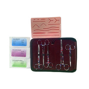 Kits de suture durables en acier inoxydable pour la formation pratique, dissection et coussinet de suture pour les étudiants en médecine anatomie et biologie - Product Image 1