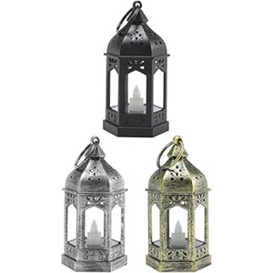 Lanterne à bougie suspendue en métal de style vintage, porte-bougie décoratif pour événements intérieurs et extérieurs, fêtes et mariages, en solde - Product Image 2