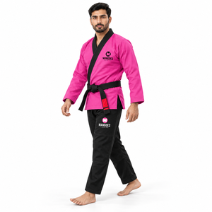 Kimono de Jiu-Jitsu Unisexe Haut de Gamme en Tissu Perlé 140g, Coton Pré-rétréci Anti-bactérien, Vente en Gros, Logo Personnalisé, Entraînement - Product Image 2