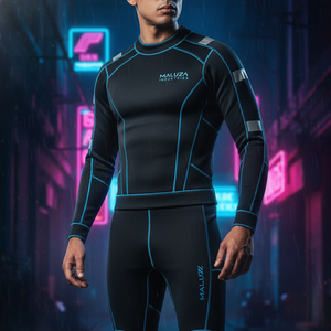 <b>Mens</b> Compression Tracksuit Winter <b>Thermal</b> Baselayer Underwear Set Outdoor Sports Running Training Gym Gear Fast Shipping - Product Image 6