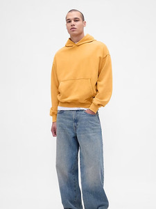 Sudadera con Capucha Personalizada de Algodón para Hombre, Color Amarillo Mostaza, Estilo Urbano, Talla Grande, Fabricante OEM, Fábrica de Sialkot - Product Image 1