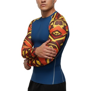 OEM <b>Design</b> long Sleeve <b>Compression</b> <b>Shirt</b> Men Gym <b>Shirts</b> <b>Custom</b> Logo BJJ Rash Guard MMA Sublimated Fighting <b>Shirt</b> for Boys - Product Image 1